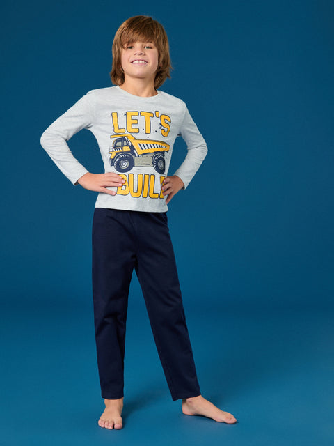 Sinsay Boy's Light Grey Two piece Pajama Set | Sinsay in Lebanon