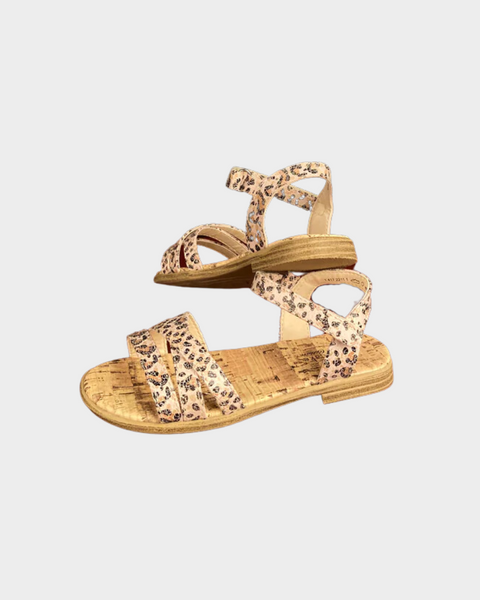Cupcake Couture Girl's Beige Leopard Sandals 4172211