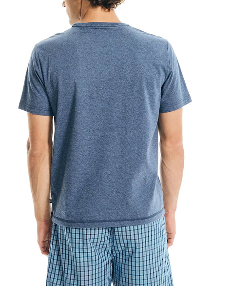 Nautica Men's Dark Blue Indigo Heather Knit T-Shirt | Nautica In Lebanon
