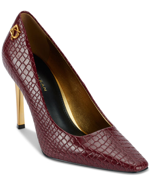 Donna Karan New York Women's Burgundy Savita High Slip-On Pumps|Donna Karan New York In Lebanon