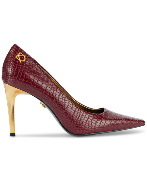 Donna Karan New York Women's Burgundy Savita High Slip-On Pumps|Donna Karan New York In Lebanon