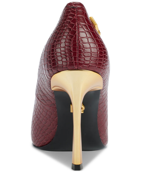 Donna Karan New York Women's Burgundy Savita High Slip-On Pumps|Donna Karan New York In Lebanon