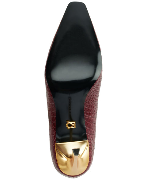 Donna Karan New York Women's Burgundy Savita High Slip-On Pumps|Donna Karan New York In Lebanon