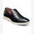 Stacy Adams Men's Black Spencer Moc Toe Penny Slip On Loafers