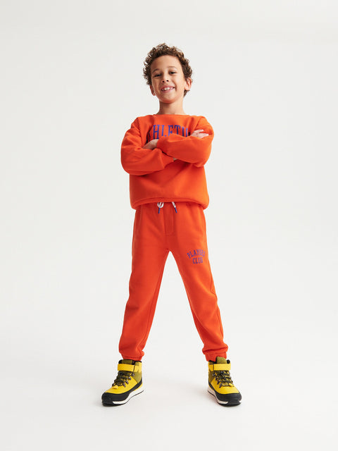 Reserved Boy's Orange Oversized Sweatpants | Reserved In Lebanon