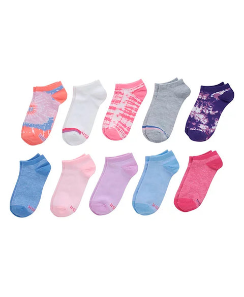 Hanes Girl's Multicolor Ultimate 10-Pack Fashion No-Show Socks | Hanes In Lebanon