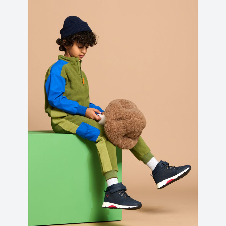 Sinsay Boy's Olive Green With Blue Cargo Pockets Sweatpants