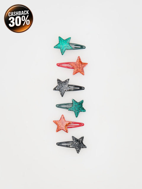 Reserved Girl's Multicolor Hair clips 6 pack | Reserved In Lebanon