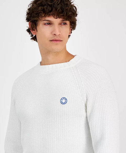 Hugo Boss Men's White Sonni Crewneck Sweater | Hugo Boss In Lebanon
