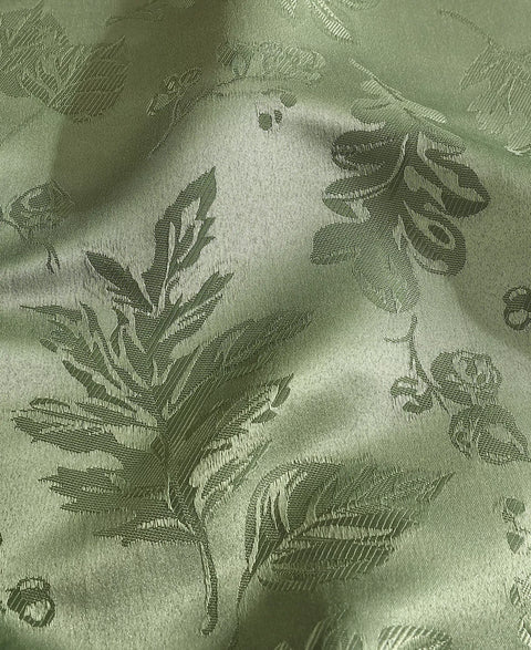 Elrene Green Elegant Woven Leaves Jacquard Damask  , 60" x 120" Table Cover  | Elrene  in Lebanon