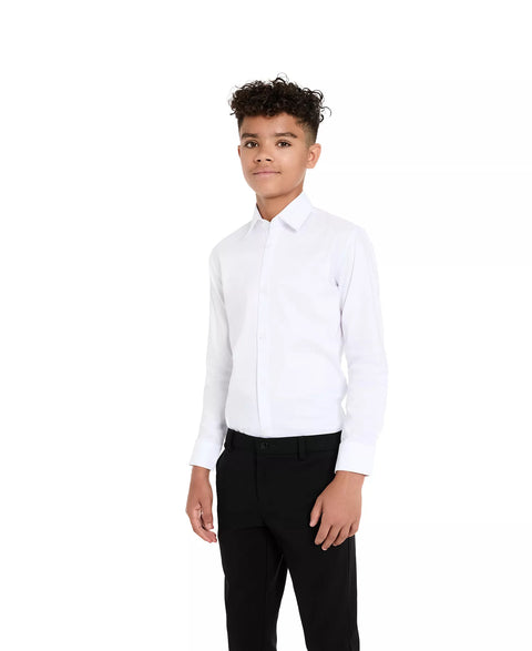 Kenneth Cole Reaction Boy's White  Classic Fit Dress Shit | Kenneth Cole Reaction In Lebanon