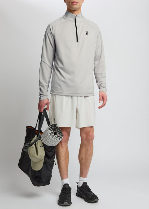 On Men's Light Grey Climate Half-Zip Jersey Top | On In Lebanon