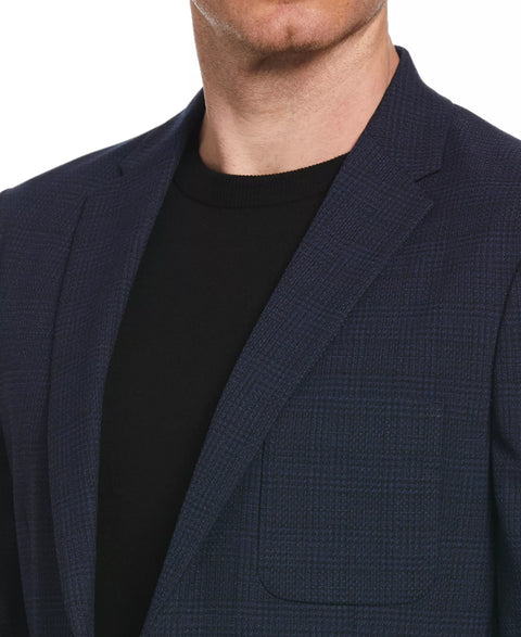 Perry Ellis Men's Navy Slim-Fit 4-Way Stretch Glen Plaid Dobby Sport Coat | Perry Ellis In Lebanon