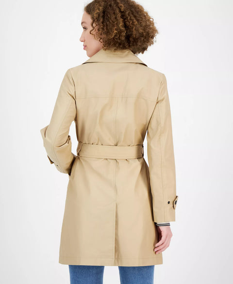 DKNY Jeans Women's Khaki  Belted Snap-Front Trench Coat | DKNY Jeans In Lebanon