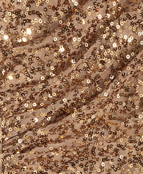 Anne Klein Women's Gold Mock Neck Sequin Midi Dress | Anne Klein In Lebanon