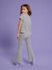 Sinsay Girl's 2-Piece Set White & Navy AYA