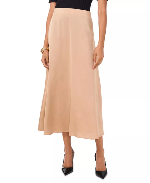 Vince Camuto Women's Gold A-Line Pull-On Midi Slip Skirt|  Vince Camuto in Lebanon