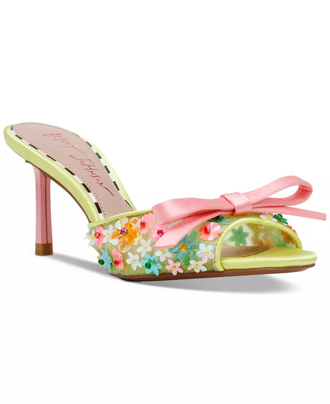 Betsey Johnson Women's Naddia Ditzy Floral Stiletto Heeled Sandals | Betsey Johnson In Lebanon