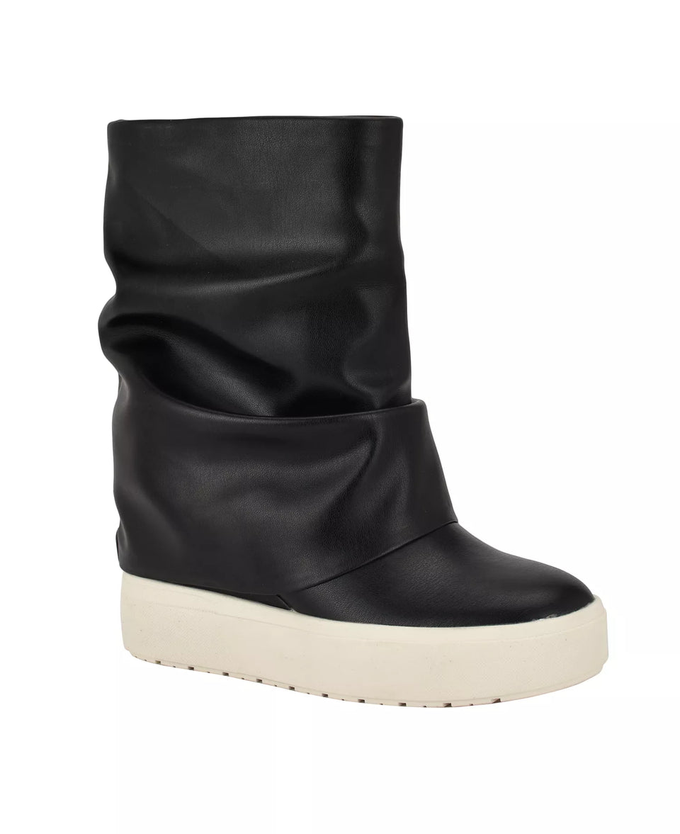 Guess Women's Black Guinna Fold Over Slouchy Boot