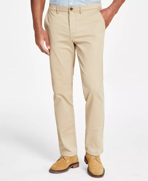 Tommy Hilfiger Men's Beige TH Flex Stretch Straight-Fit Chino Pant | Tommy Hilfiger In Lebanon