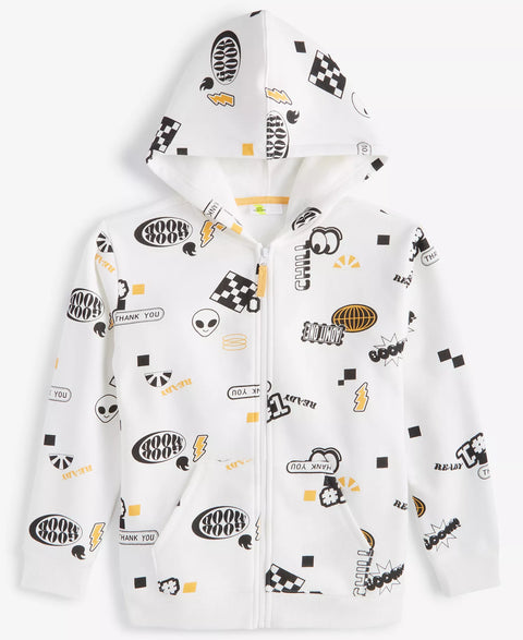 Epic Threads Big Boy White Printed Icon Stickers Jacket | Epic Threads In Lebanon