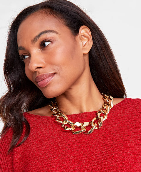 I.N.C. International Concepts Women's Gold Chunky Chain Link Collar Necklace | I.N.C. International Concepts in Lebanon