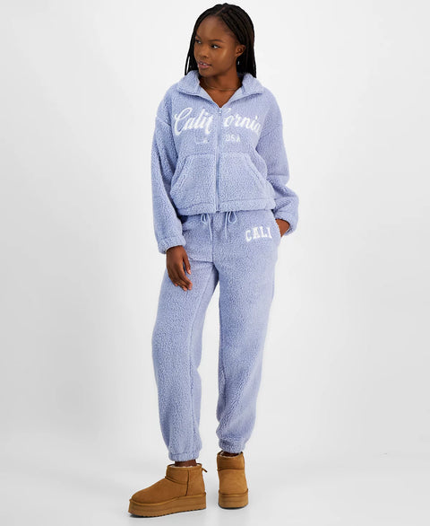 Madden Girl Women's Frozen Perri Fleece Boston Varsity Graphic Jacket | Madden Girl In Lebanon