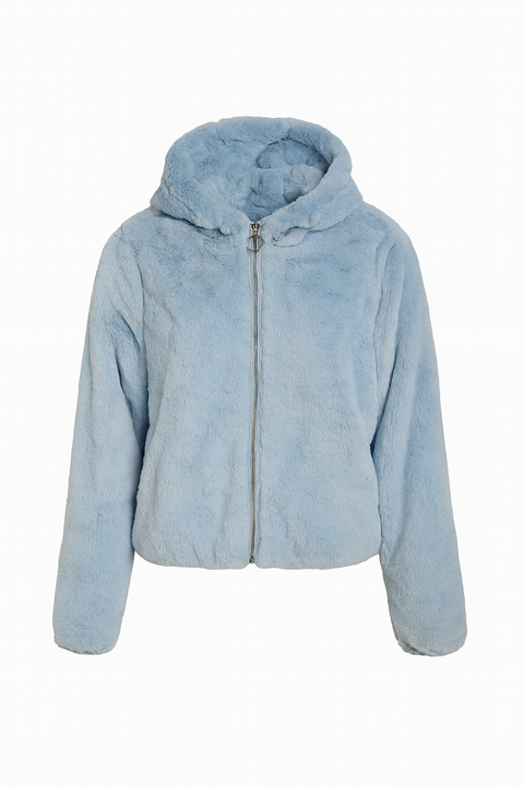 Terranova Girl's Blue Fur Jacket |Terranova  in Lebanon