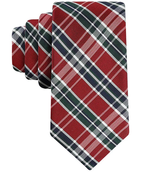 Tommy Hilfiger Men's Red Jack Christmas Plaid Tie | Tommy Hilfiger In Lebanon