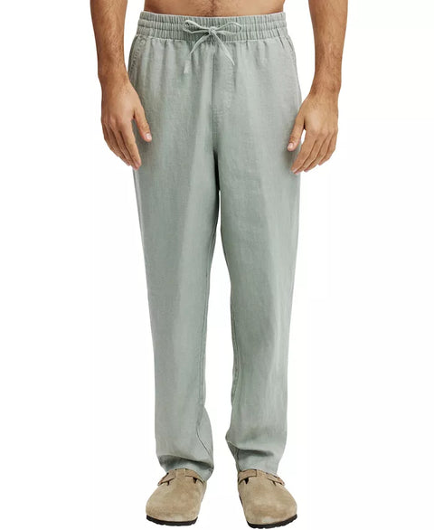 Cotton On Men's Light Blue Linen Drawstring Pants |Cotton On In Lebanon