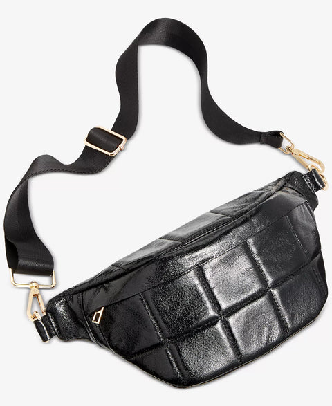I.N.C. International Concepts Women's Black Metallic Quilted Belt Bag|I.N.C. International Concepts In Lebanon
