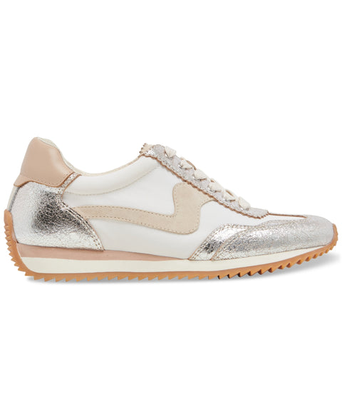 Dolce Vita Women's White & Silver B.ntcd Lace-Up Retro Jogger Sneakers | Dolce Vita In Lebanon