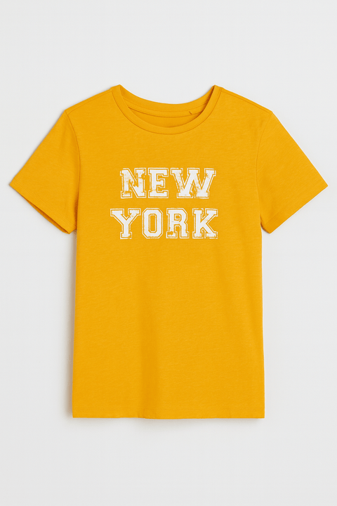 Sinsay Boy's Yellow Mustard T-Shirt |Sinsay In Lebanon