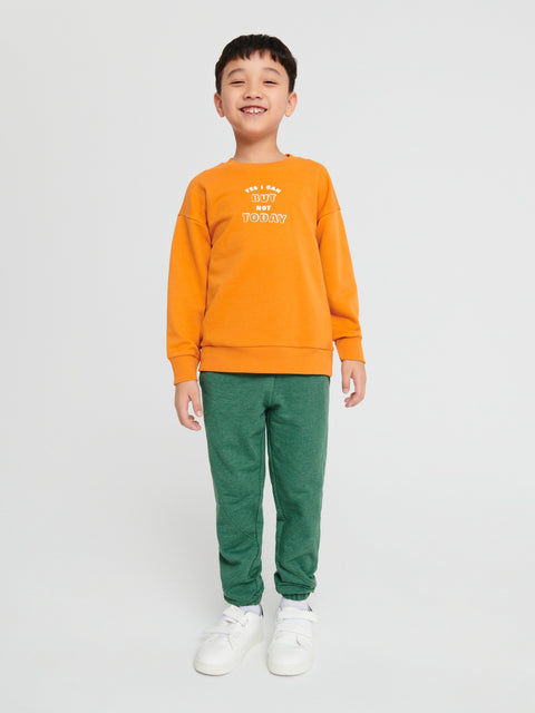 Sinsay Boy's Orange Sweatshirt With Print | Sinsay In Lebanon