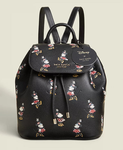 Kate Spade New York Women's Black Minnie Mouse Flap Backpack | Kate Spade In Lebanon