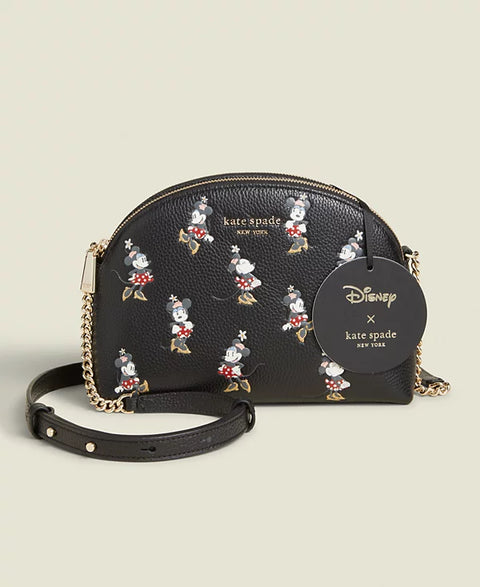 Kate Spade New York Women's Black Minnie Mouse Double Zip Crossbody | Kate Spade In Lebanon