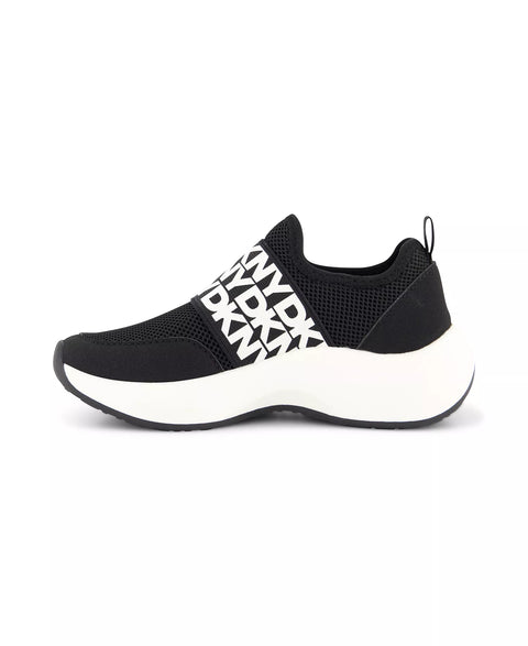 DKNY Girl's Black & White Taylor Sporty Slip On Sneakers | DKNY In Lebanon