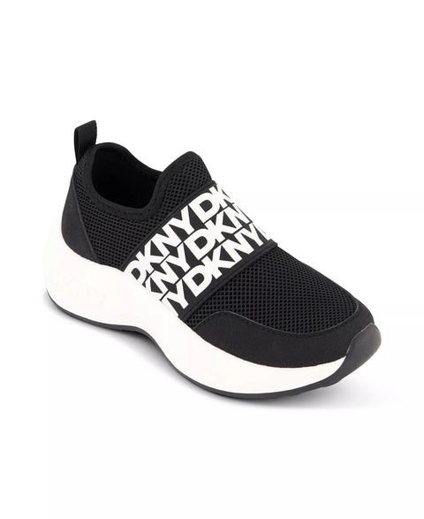 DKNY Girl's Black & White Taylor Sporty Slip On Sneakers | DKNY In Lebanon