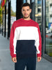 Sinsay Men Multicolor Crew Neck Sweatshirt | Sinsay in Lebanon