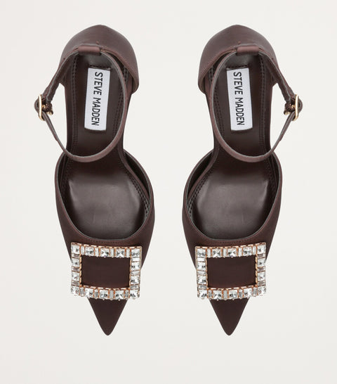 Steve Madden Women's Brown Accession Heeled Sandal | Steve Madden In Lebanon