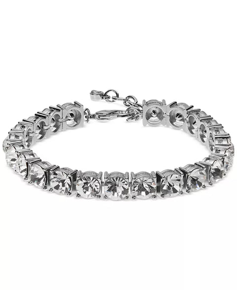 On 34th Women's Silver Tone Crystal Tennis-Style Flex Bracelet | On 34th In Lebanon