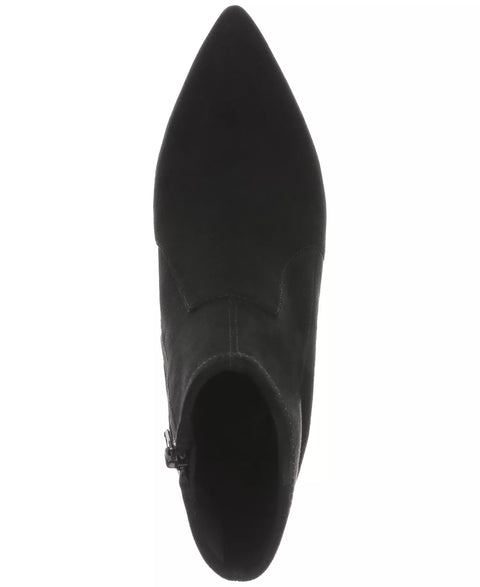 On 34th Women's Black Lydiaa Pointed-Toe Block-Heel Booties | On 34th In Lebanon