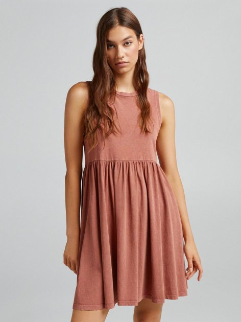 Bershka Women's Terracotta Dress 5804/492/701