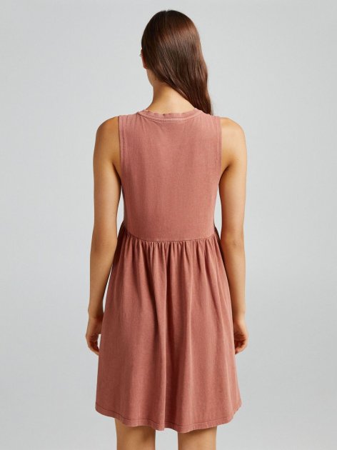 Bershka Women's Terracotta Dress 5804/492/701