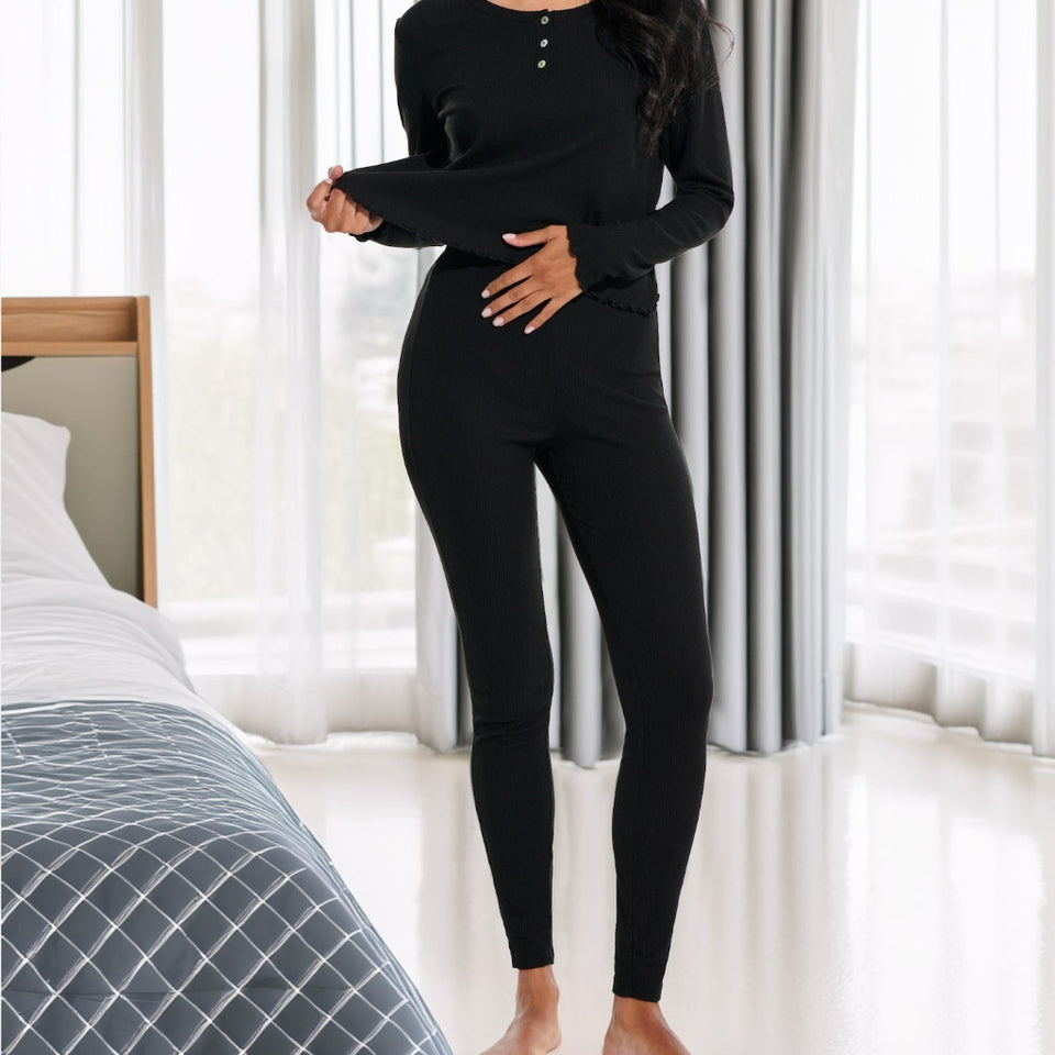 Sinsay Women's Black Ribbed Leggings