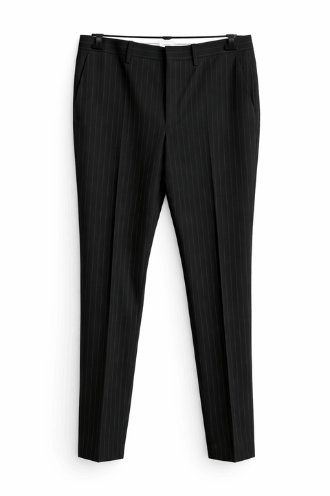 Celio Men's Black/lined White  Trousers | Celio in Lebanon