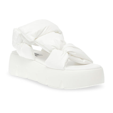 Steve Madden Women's White Bonkers Chunky Strappy Platform Chubby Sandals | Steve Madden In Lebanon