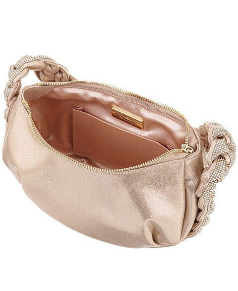 Nina Women's Gold Braided Crystal Hobo Shoulder Bag | Nina In Lebanon