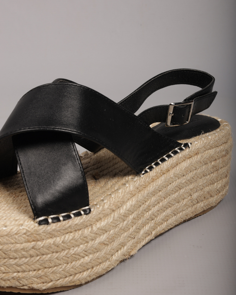 Truffle Collection Women's Black Sandal 100544980  AMS120 Shoes7 shr(ST2)