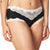 Maidenform Women's Black & White Lace-Trimmed Briefs